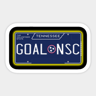 TN License Plate- GOAL NSC Sticker